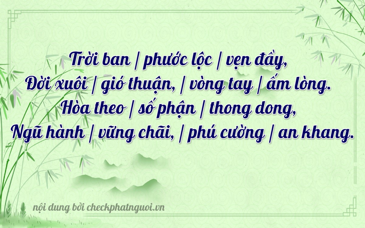 Bài thơ ý nghĩa cho <b>biển số 75AH-04587</b> tại website checkphatnguoi.vn