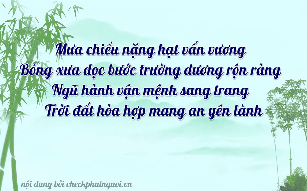 Bài thơ ý nghĩa cho <b>biển số 75AH-05733</b> tại website checkphatnguoi.vn