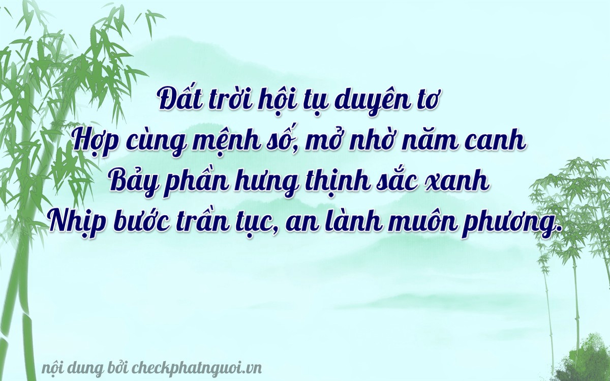 Bài thơ ý nghĩa cho <b>biển số 75AH-07706</b> tại website checkphatnguoi.vn