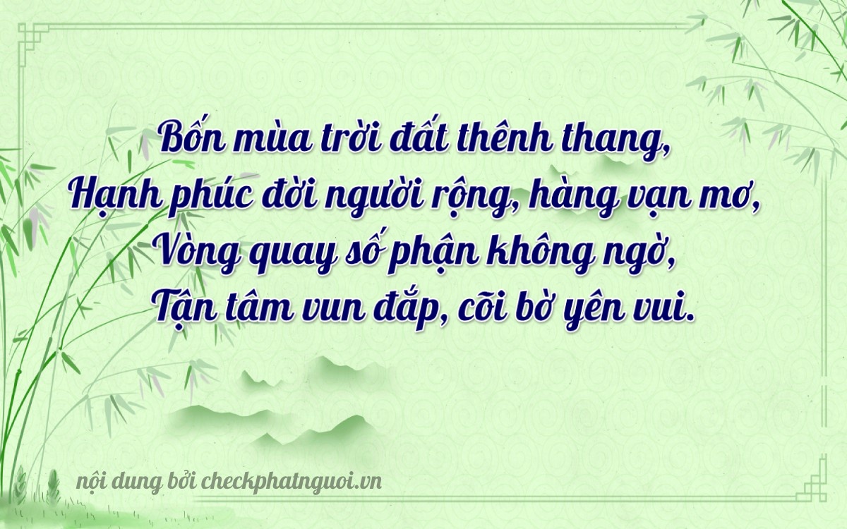 Bài thơ ý nghĩa cho <b>biển số 75AH-07774</b> tại website checkphatnguoi.vn