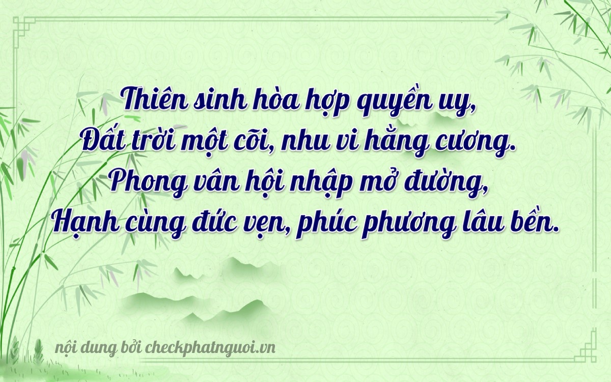 Bài thơ ý nghĩa cho <b>biển số 75AK-01189</b> tại website checkphatnguoi.vn