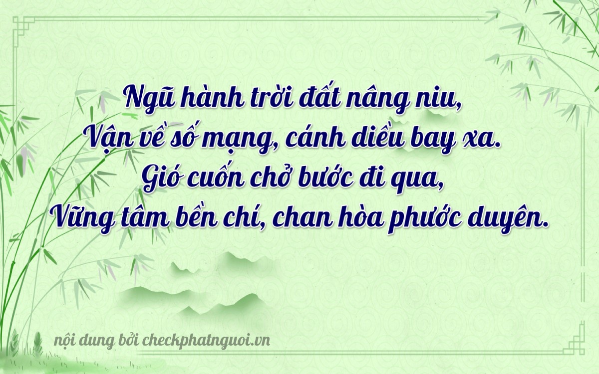 Bài thơ ý nghĩa cho <b>biển số 75AK-06197</b> tại website checkphatnguoi.vn