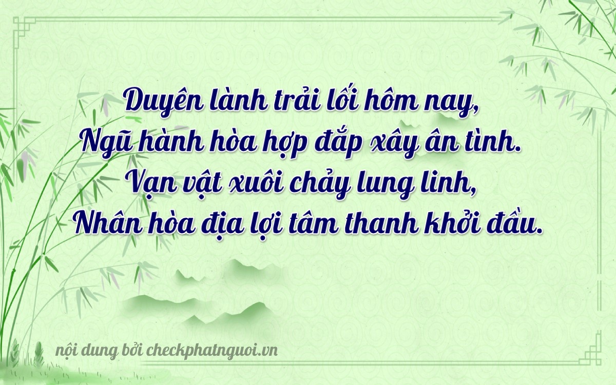 Bài thơ ý nghĩa cho <b>biển số 75AK-06369</b> tại website checkphatnguoi.vn