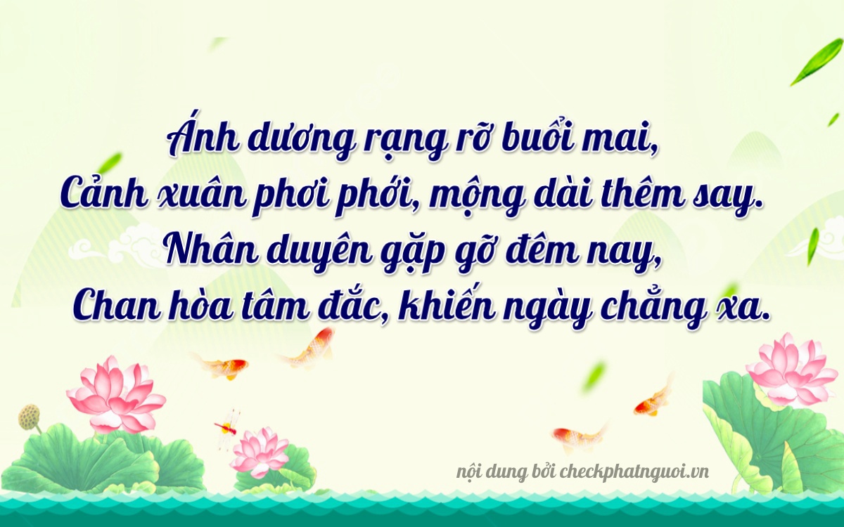 Bài thơ ý nghĩa cho <b>biển số 75AL-00292</b> tại website checkphatnguoi.vn