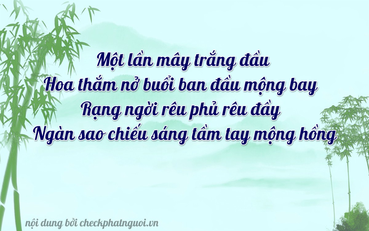 Bài thơ ý nghĩa cho <b>biển số 75AM-00189</b> tại website checkphatnguoi.vn