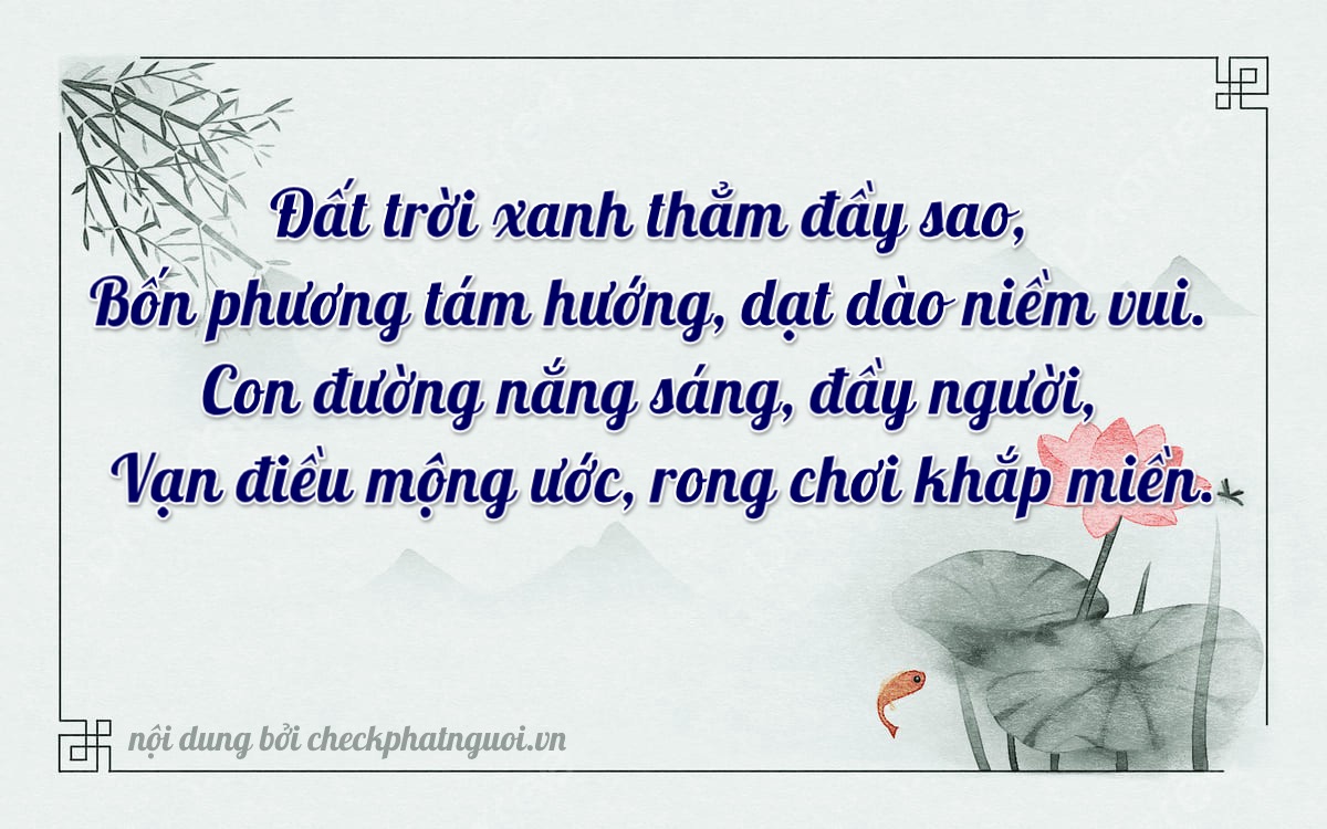 Bài thơ ý nghĩa cho <b>biển số 75B1-03413</b> tại website checkphatnguoi.vn