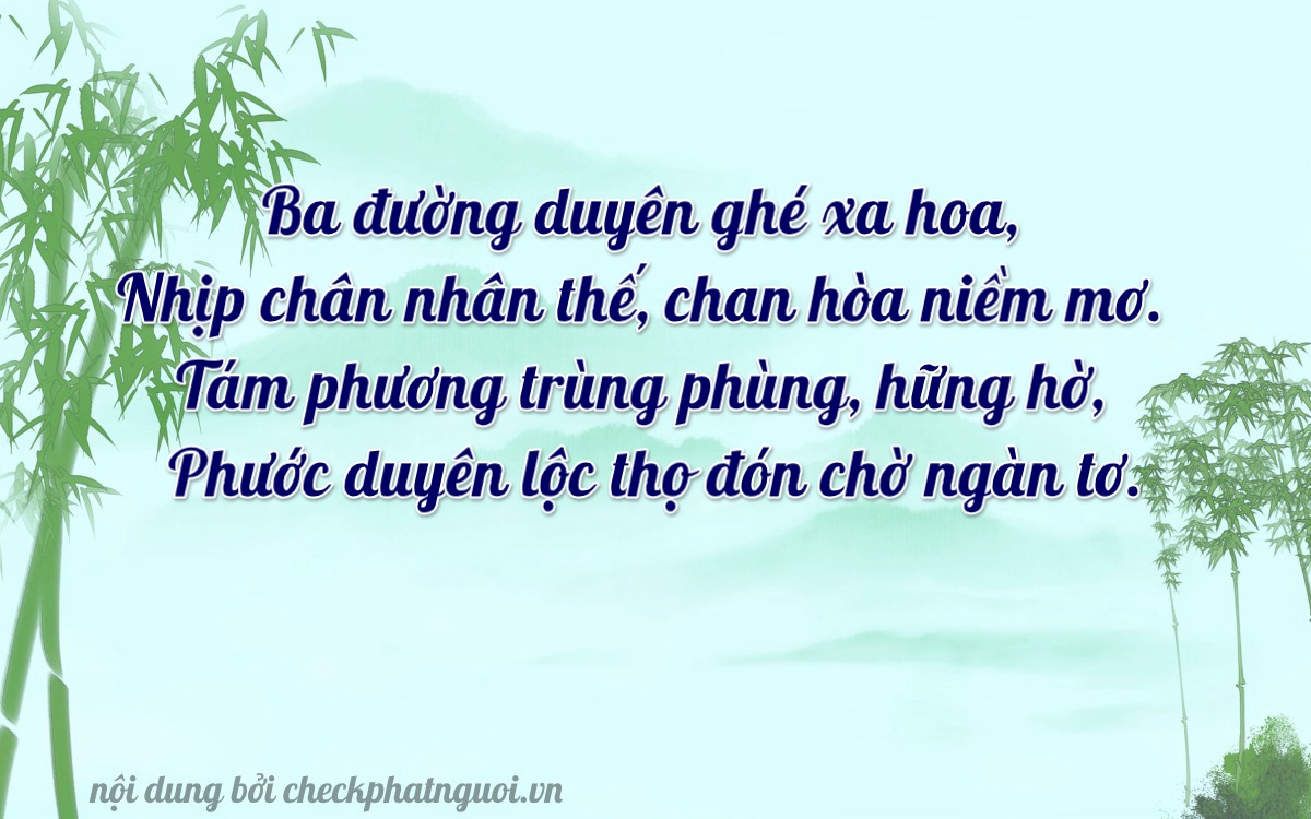 Bài thơ ý nghĩa cho <b>biển số 75B1-30886</b> tại website checkphatnguoi.vn