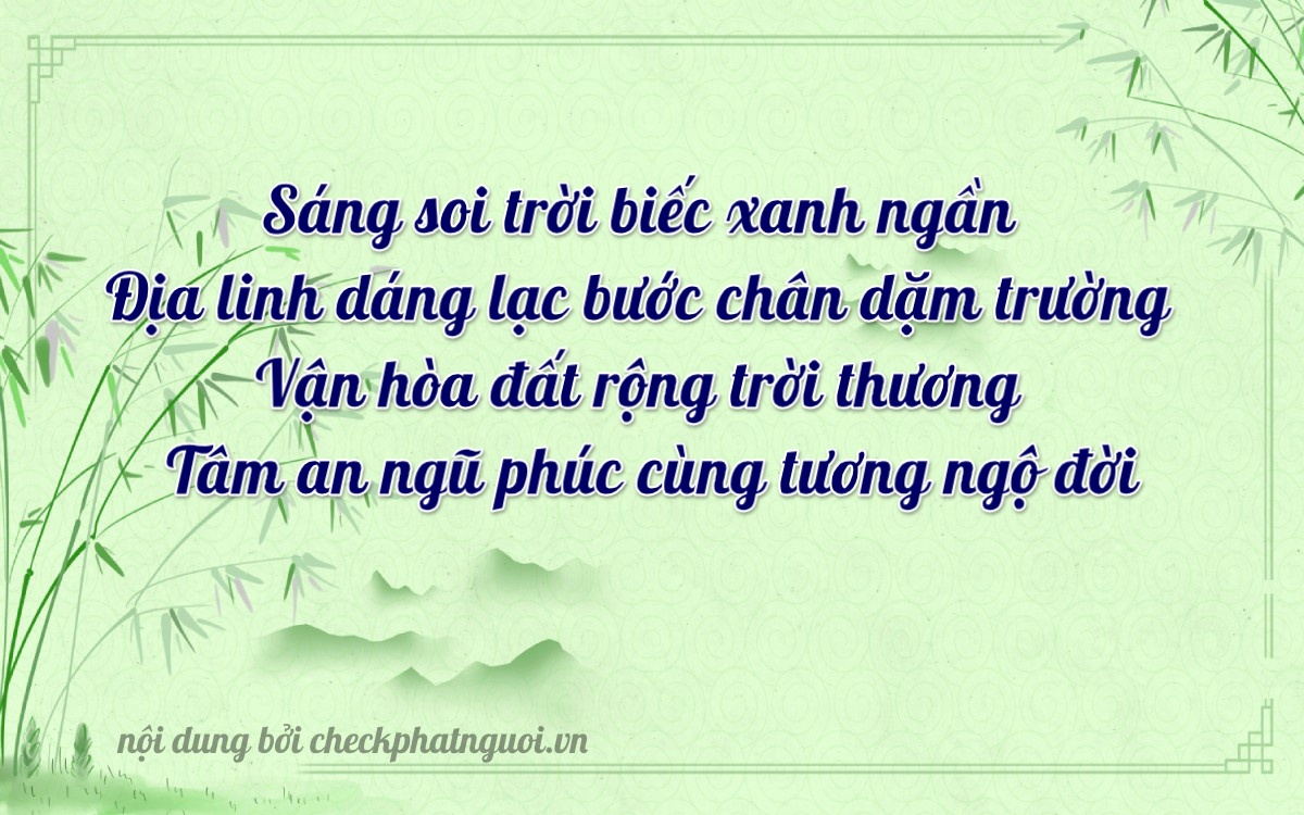 Bài thơ ý nghĩa cho <b>biển số 75B1-38873</b> tại website checkphatnguoi.vn