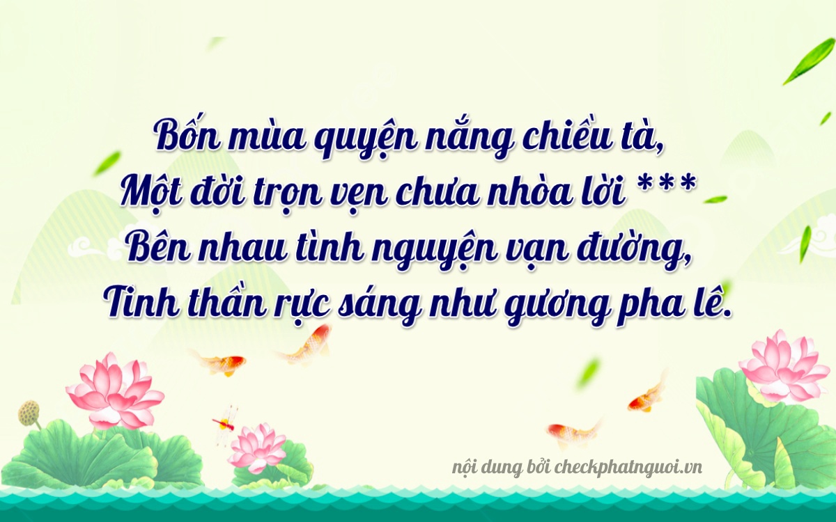 Bài thơ ý nghĩa cho <b>biển số 75B1-41777</b> tại website checkphatnguoi.vn