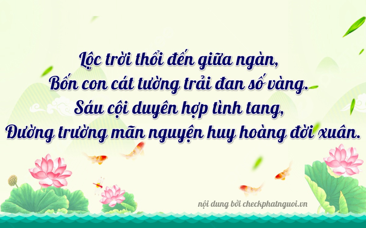 Bài thơ ý nghĩa cho <b>biển số 75B1-44966</b> tại website checkphatnguoi.vn
