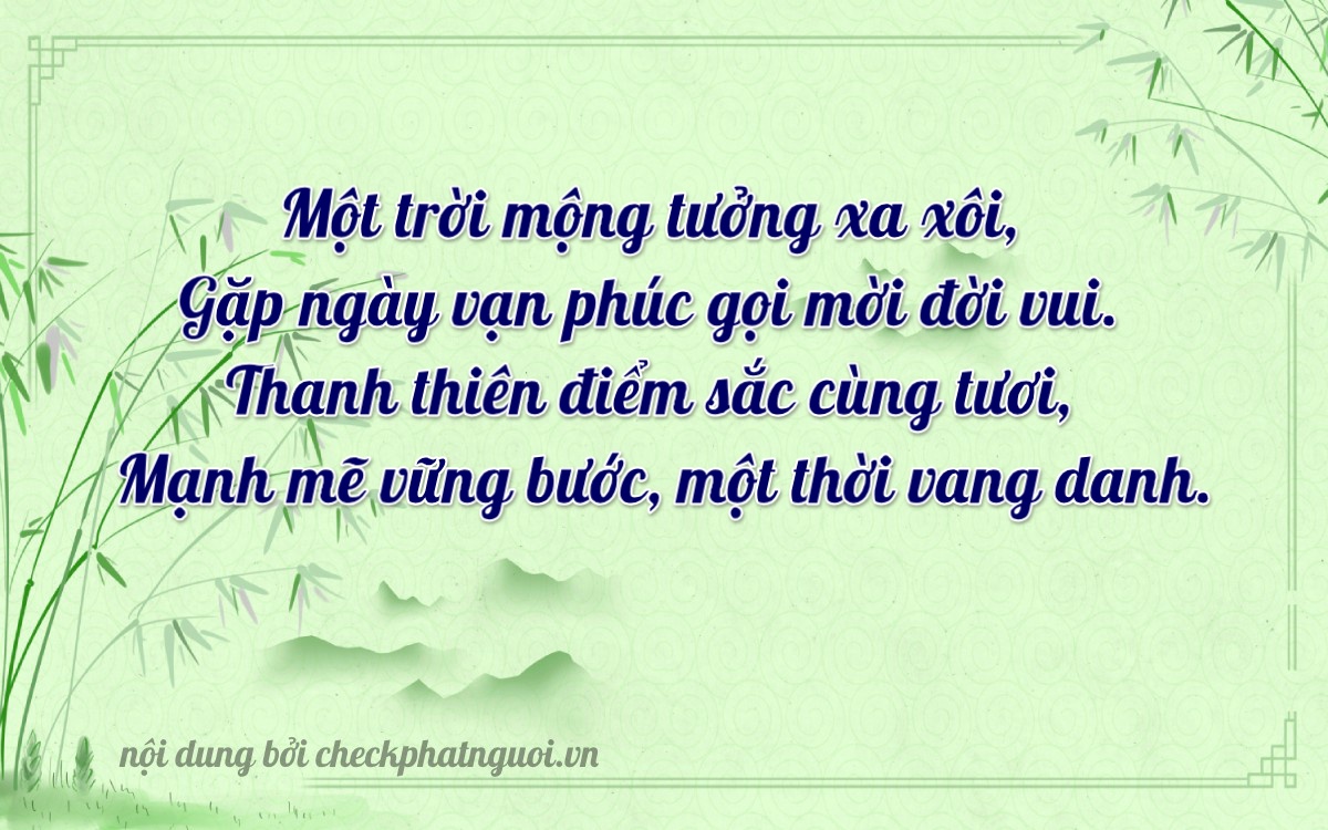 Bài thơ ý nghĩa cho <b>biển số 75C-00167</b> tại website checkphatnguoi.vn