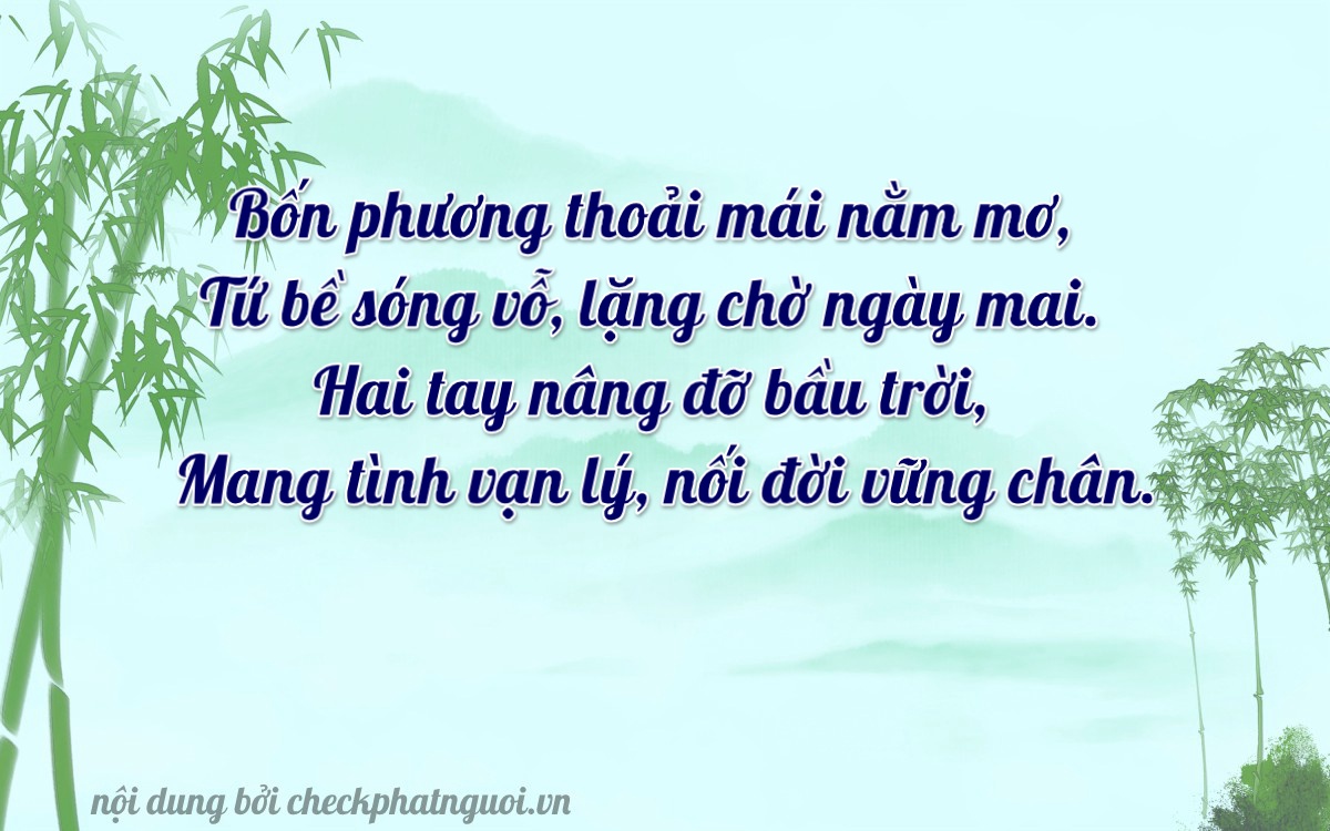 Bài thơ ý nghĩa cho <b>biển số 75C-04246</b> tại website checkphatnguoi.vn