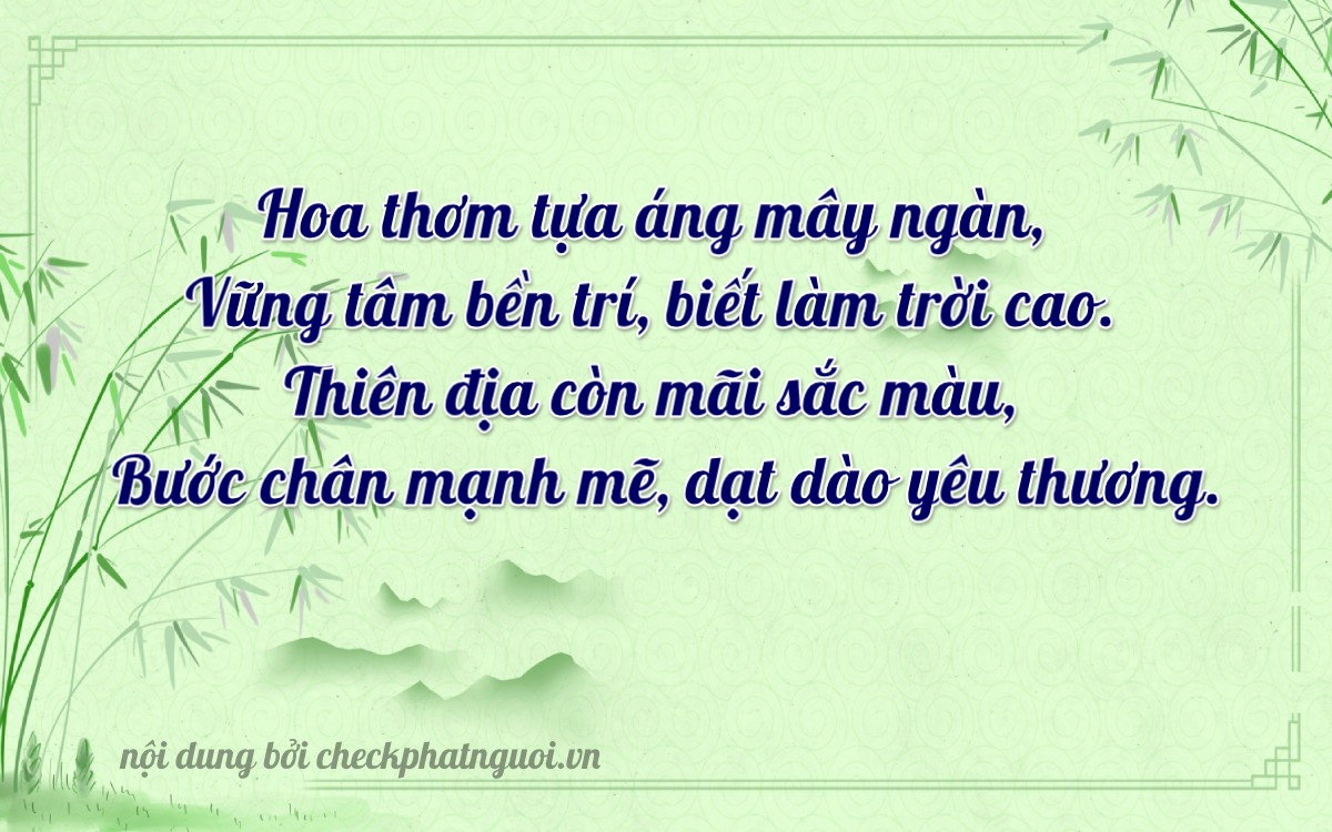 Bài thơ ý nghĩa cho <b>biển số 75C-08506</b> tại website checkphatnguoi.vn