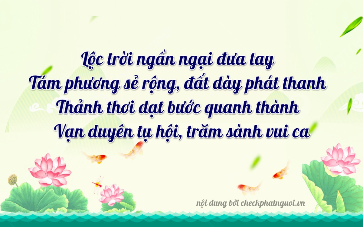 Bài thơ ý nghĩa cho <b>biển số 75C-08768</b> tại website checkphatnguoi.vn
