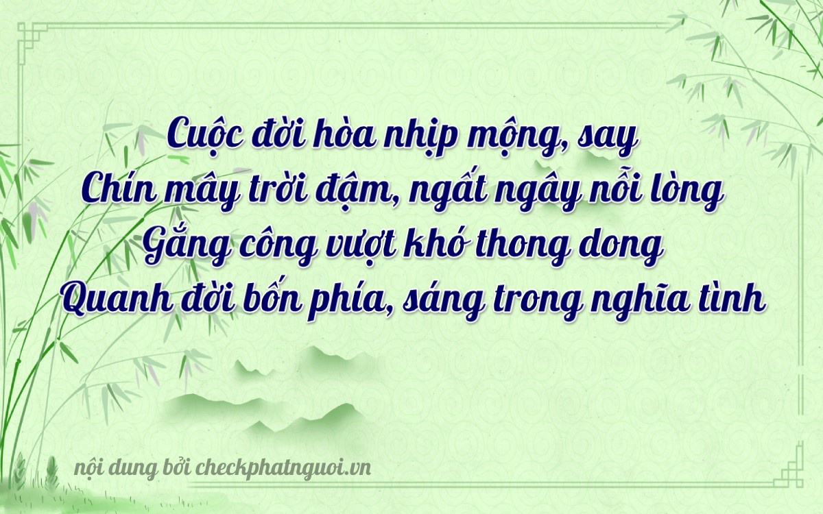 Bài thơ ý nghĩa cho <b>biển số 75C-09390</b> tại website checkphatnguoi.vn