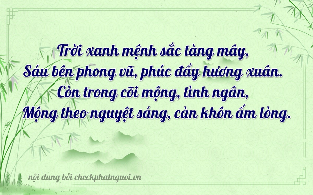 Bài thơ ý nghĩa cho <b>biển số 75C-10608</b> tại website checkphatnguoi.vn