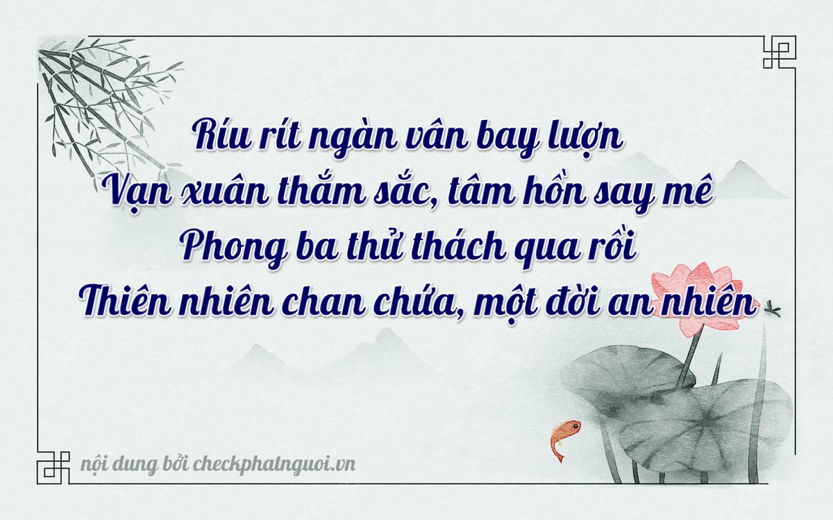 Bài thơ ý nghĩa cho <b>biển số 75C1-11773</b> tại website checkphatnguoi.vn