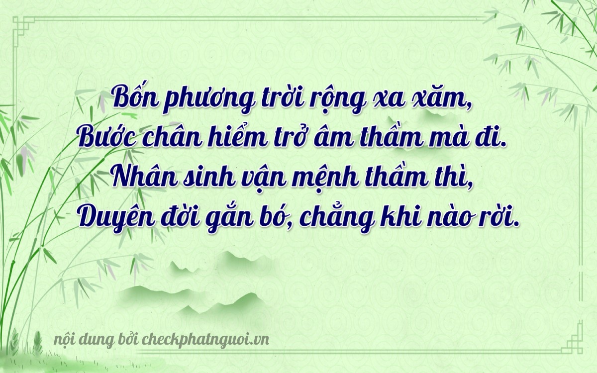 Bài thơ ý nghĩa cho <b>biển số 75C1-34758</b> tại website checkphatnguoi.vn