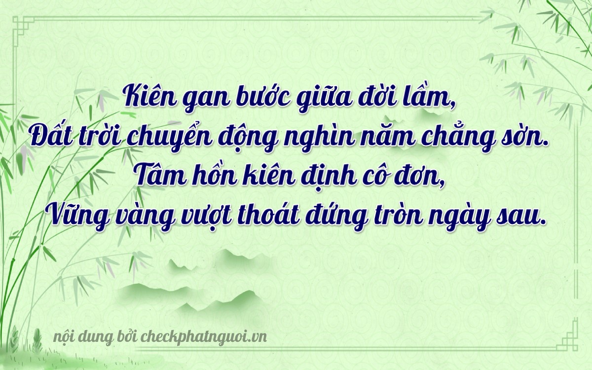 Bài thơ ý nghĩa cho <b>biển số 75C-13490</b> tại website checkphatnguoi.vn