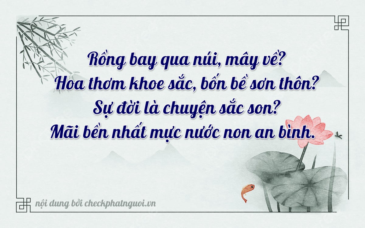 Bài thơ ý nghĩa cho <b>biển số 75C1-37486</b> tại website checkphatnguoi.vn
