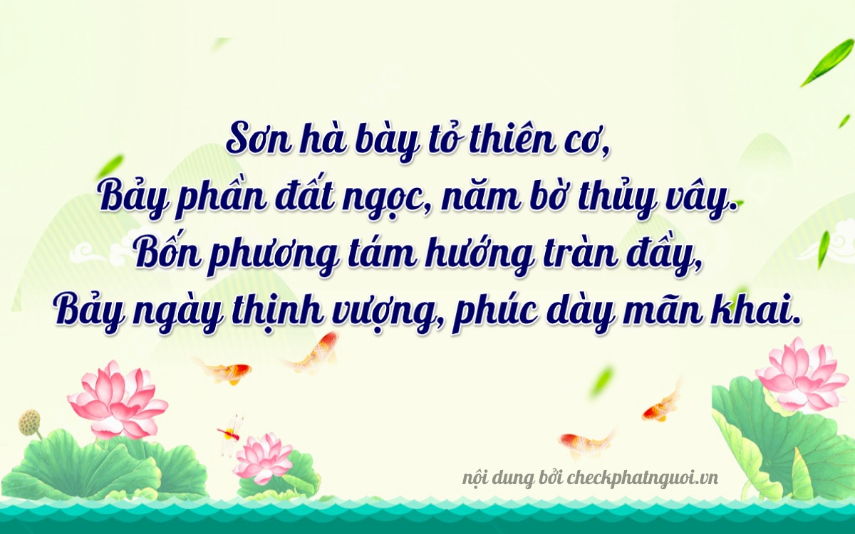 Bài thơ ý nghĩa cho <b>biển số 75C-13772</b> tại website checkphatnguoi.vn