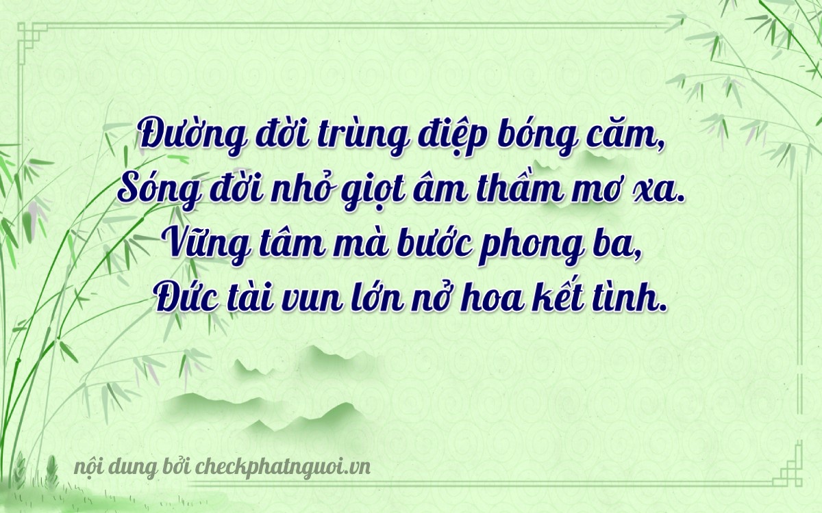 Bài thơ ý nghĩa cho <b>biển số 75C1-43662</b> tại website checkphatnguoi.vn