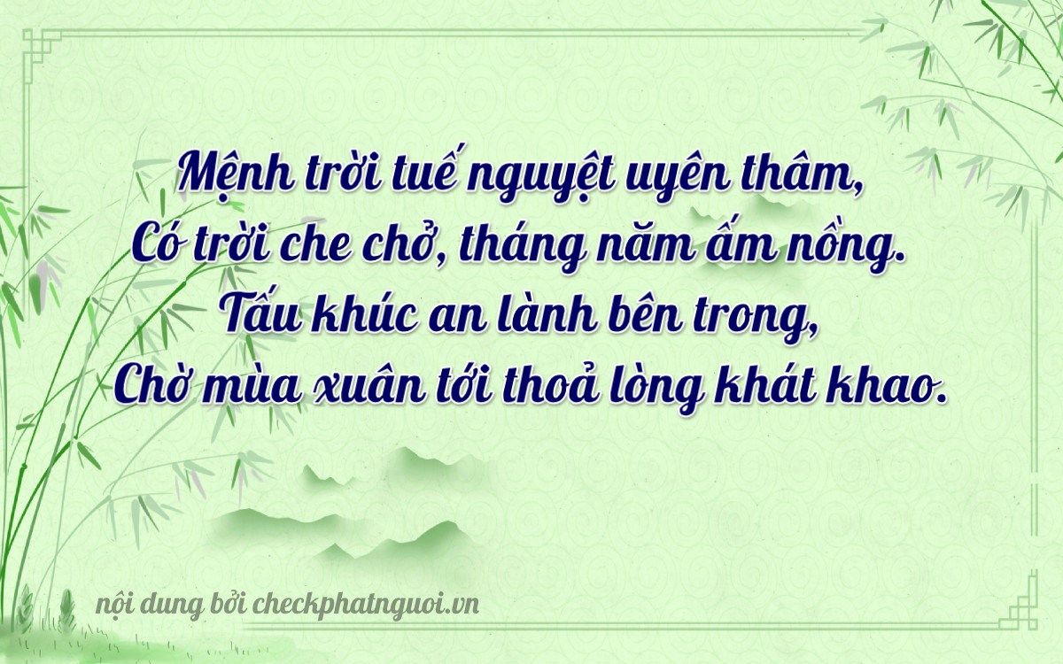 Bài thơ ý nghĩa cho <b>biển số 75C-15262</b> tại website checkphatnguoi.vn