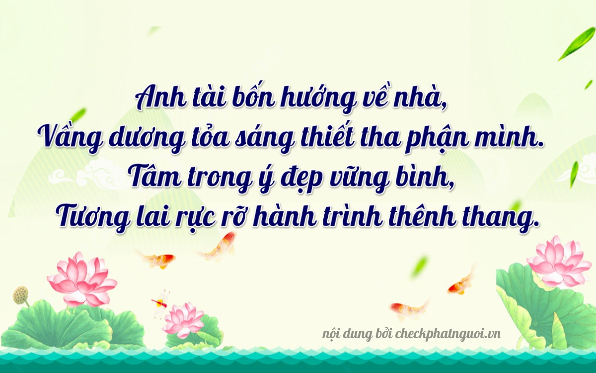 Bài thơ ý nghĩa cho <b>biển số 75C-16584</b> tại website checkphatnguoi.vn