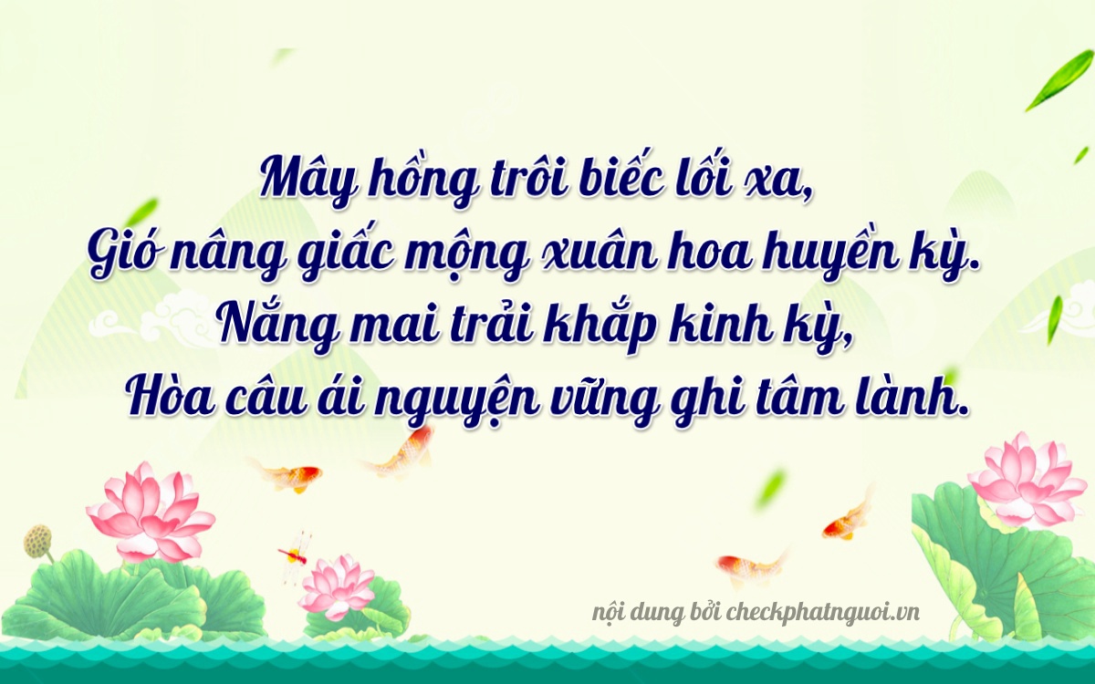 Bài thơ ý nghĩa cho <b>biển số 75C-16817</b> tại website checkphatnguoi.vn