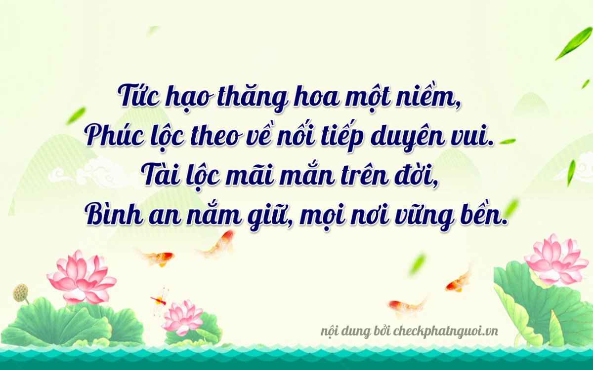 Bài thơ ý nghĩa cho <b>biển số 75C-5419</b> tại website checkphatnguoi.vn