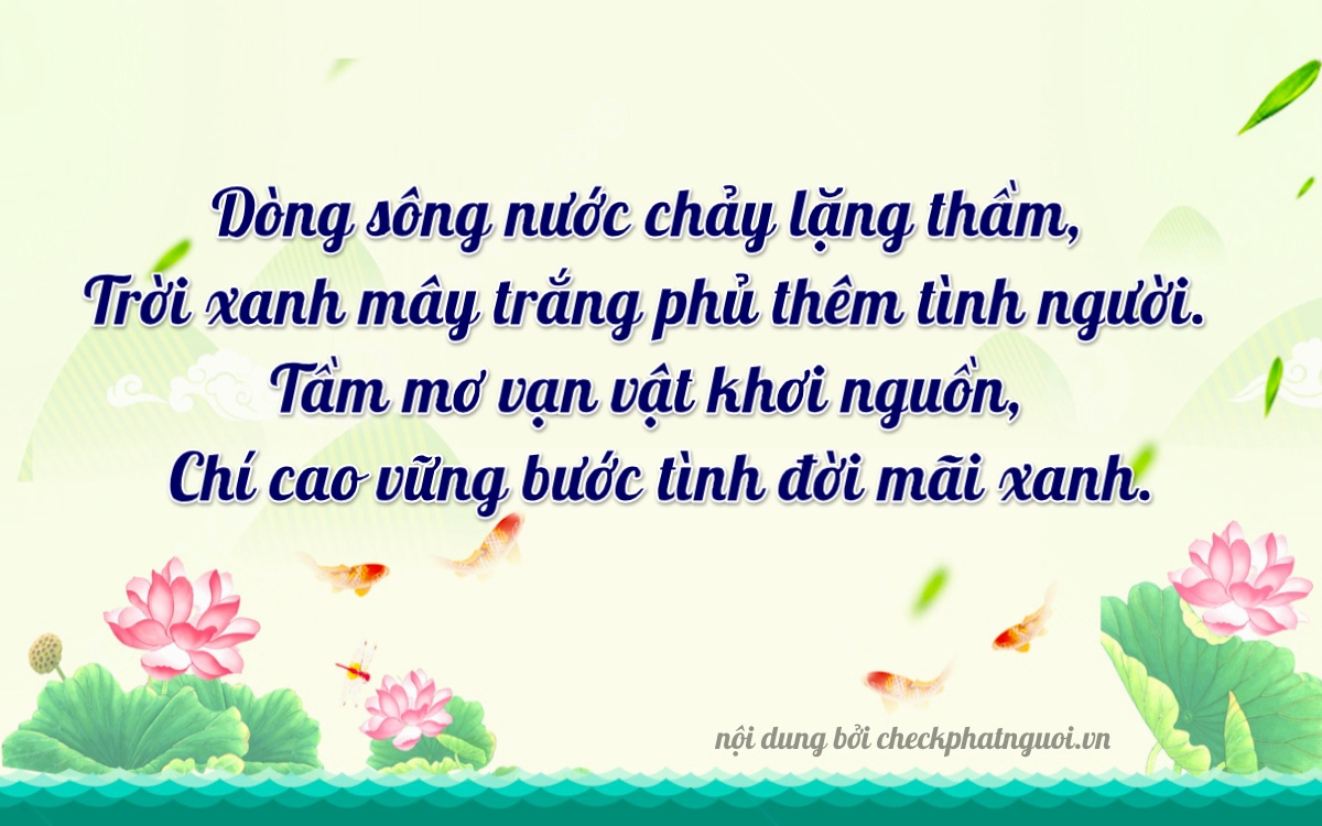 Bài thơ ý nghĩa cho <b>biển số 75D1-04505</b> tại website checkphatnguoi.vn