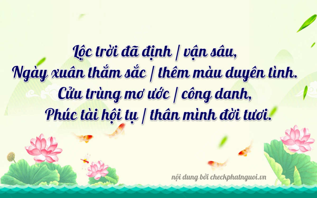 Bài thơ ý nghĩa cho <b>biển số 75D1-08999</b> tại website checkphatnguoi.vn