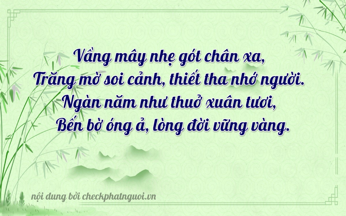 Bài thơ ý nghĩa cho <b>biển số 75D1-12585</b> tại website checkphatnguoi.vn