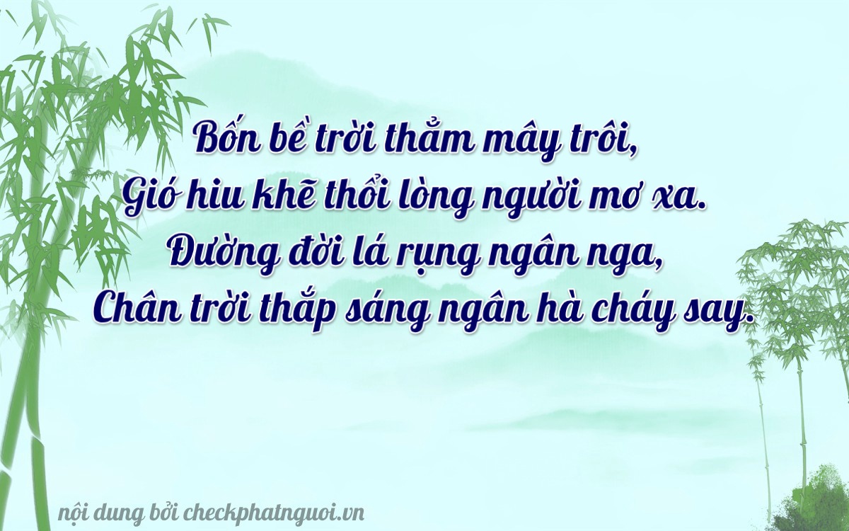 Bài thơ ý nghĩa cho <b>biển số 75D1-39904</b> tại website checkphatnguoi.vn