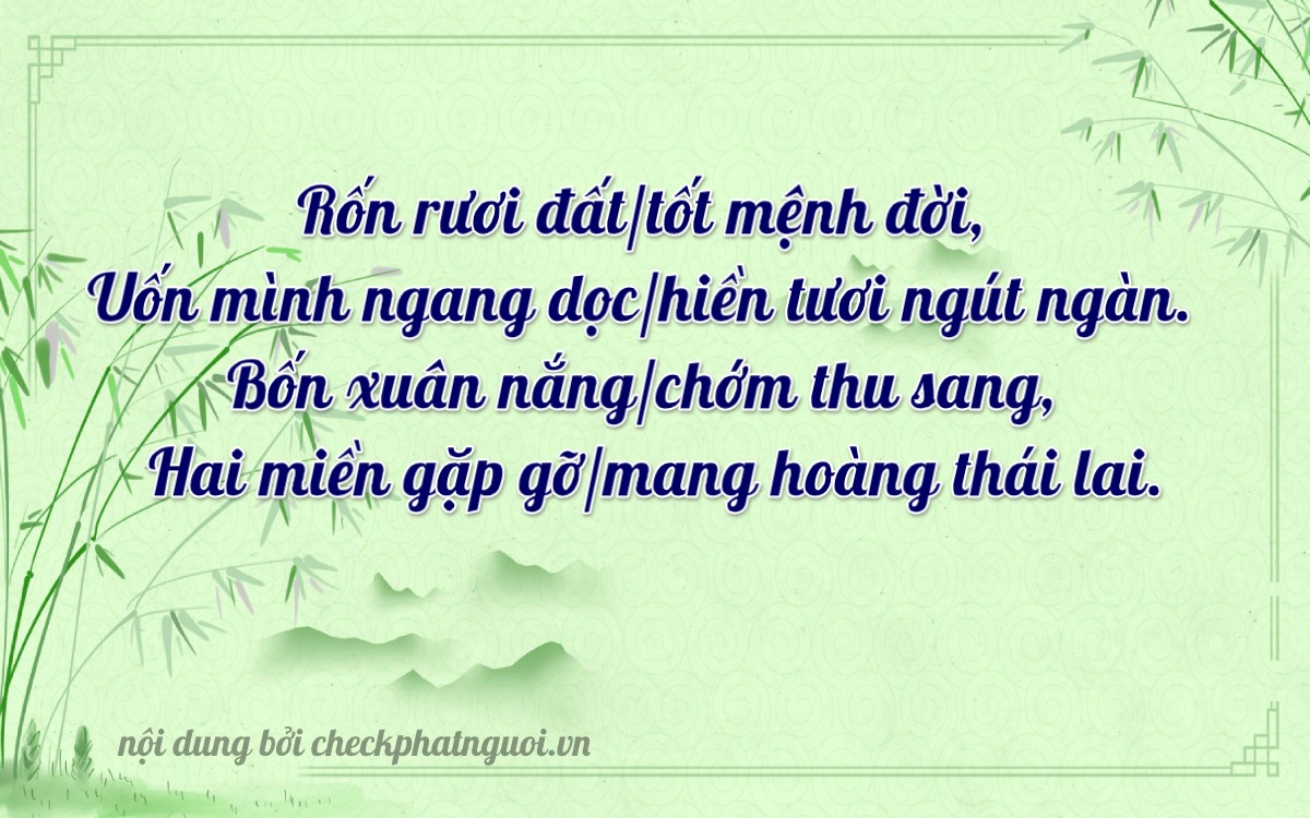 Bài thơ ý nghĩa cho <b>biển số 75D1-41092</b> tại website checkphatnguoi.vn