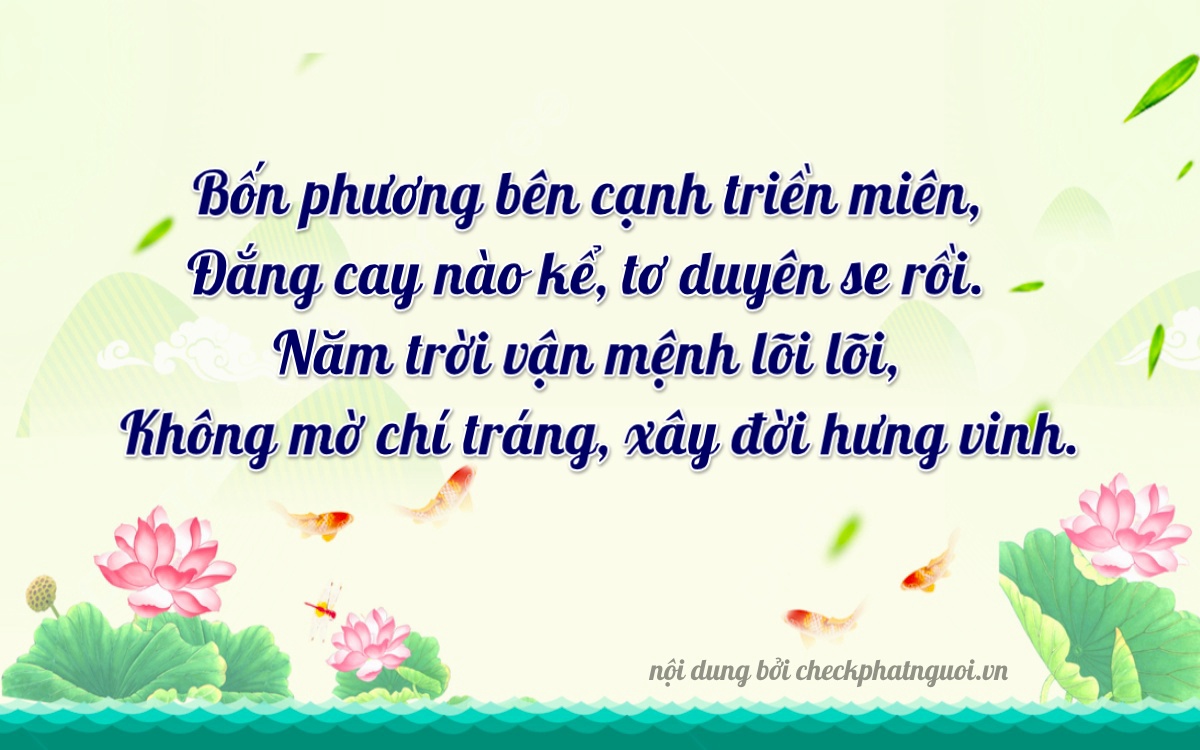 Bài thơ ý nghĩa cho <b>biển số 75D1-45540</b> tại website checkphatnguoi.vn