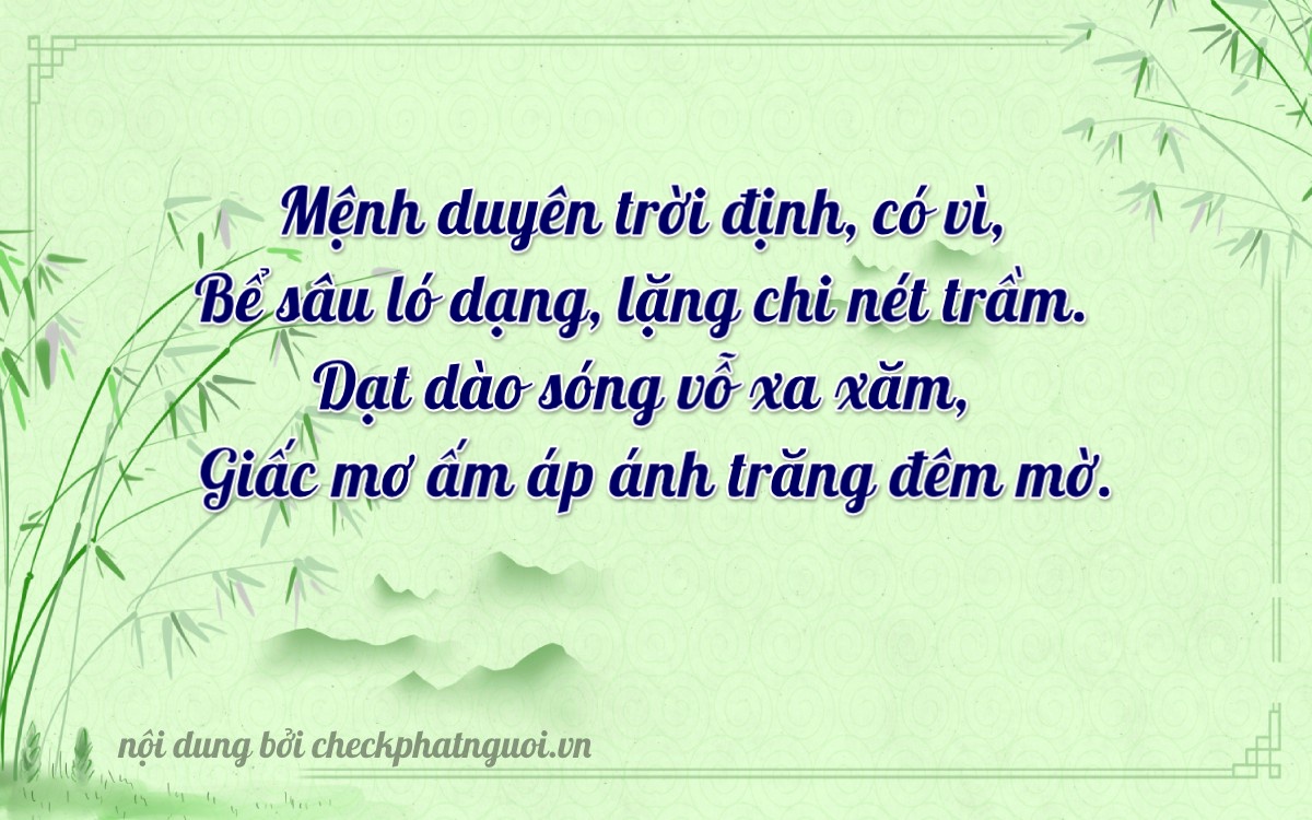 Bài thơ ý nghĩa cho <b>biển số 75D-19197</b> tại website checkphatnguoi.vn