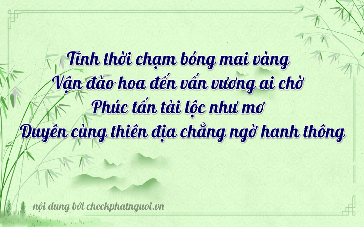 Bài thơ ý nghĩa cho <b>biển số 75E-00824</b> tại website checkphatnguoi.vn