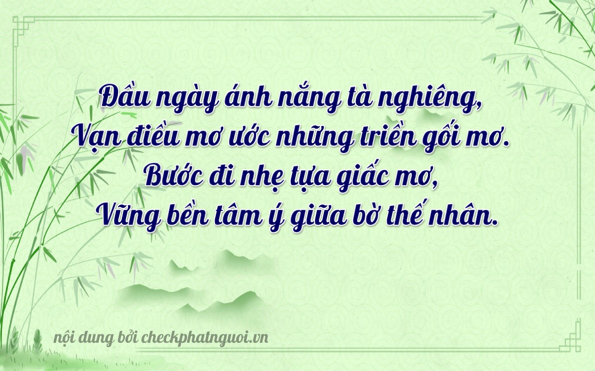 Bài thơ ý nghĩa cho <b>biển số 75E-00828</b> tại website checkphatnguoi.vn