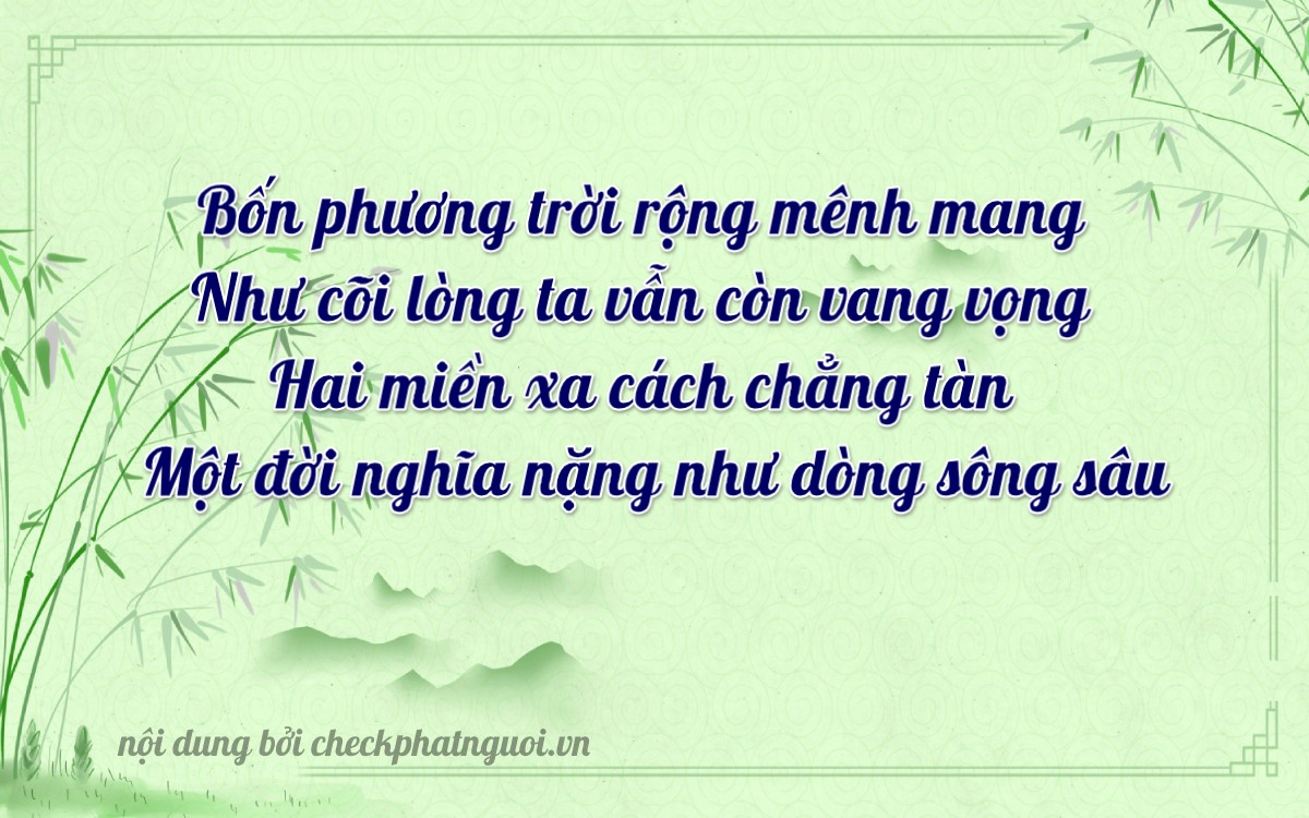 Bài thơ ý nghĩa cho <b>biển số 75E-04012</b> tại website checkphatnguoi.vn