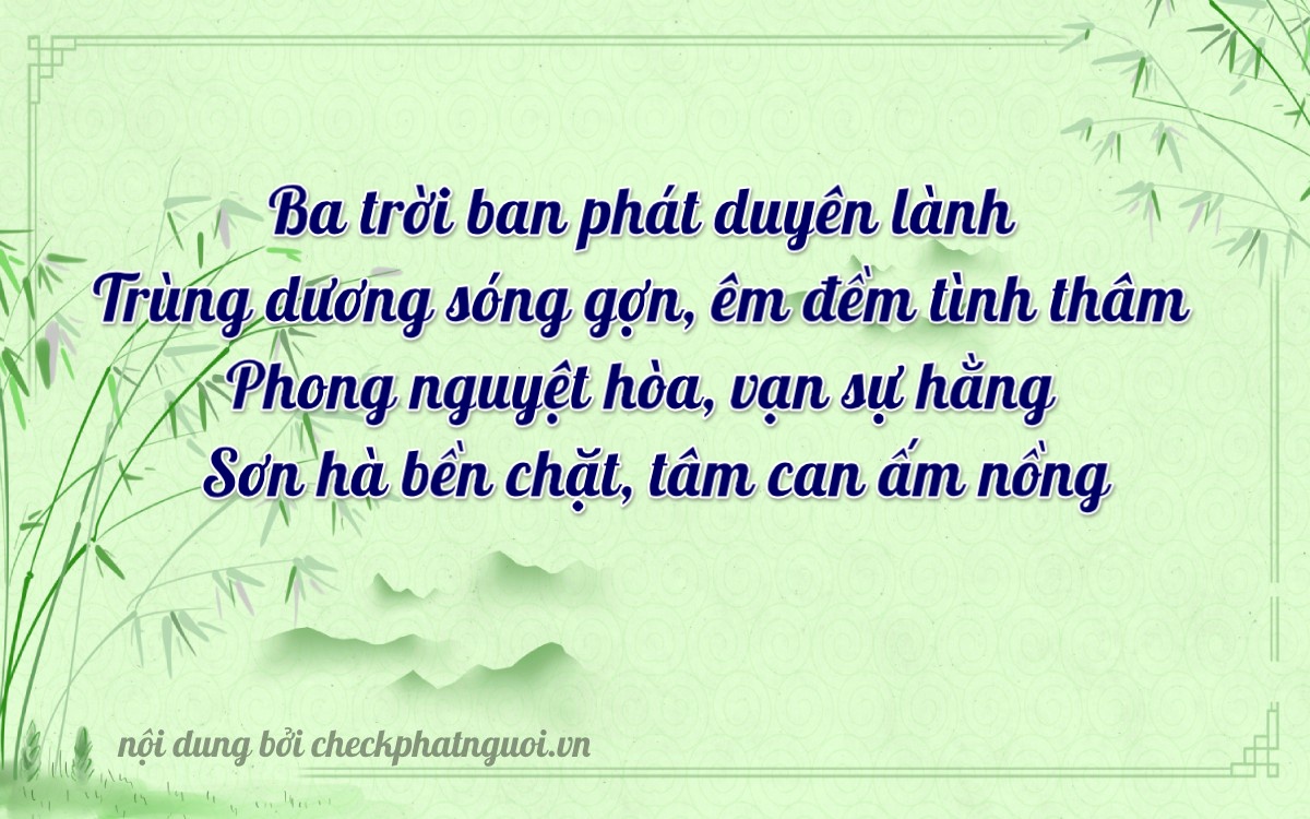 Bài thơ ý nghĩa cho <b>biển số 75E1-33507</b> tại website checkphatnguoi.vn