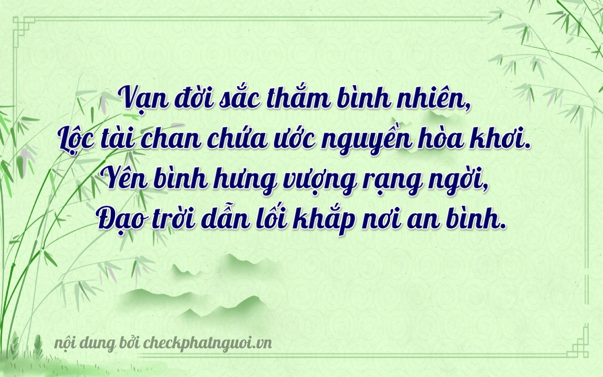 Bài thơ ý nghĩa cho <b>biển số 75E1-33961</b> tại website checkphatnguoi.vn
