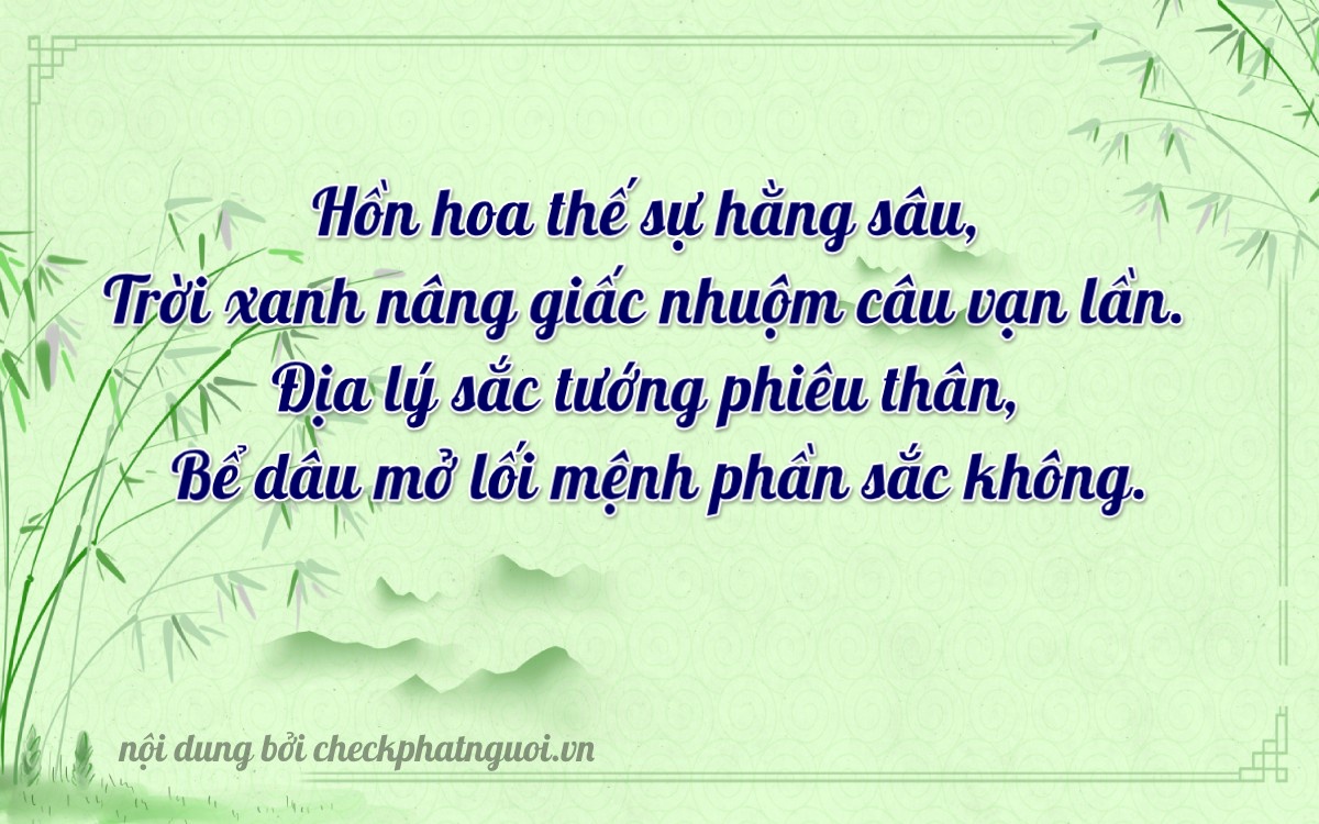 Bài thơ ý nghĩa cho <b>biển số 75F1-22240</b> tại website checkphatnguoi.vn