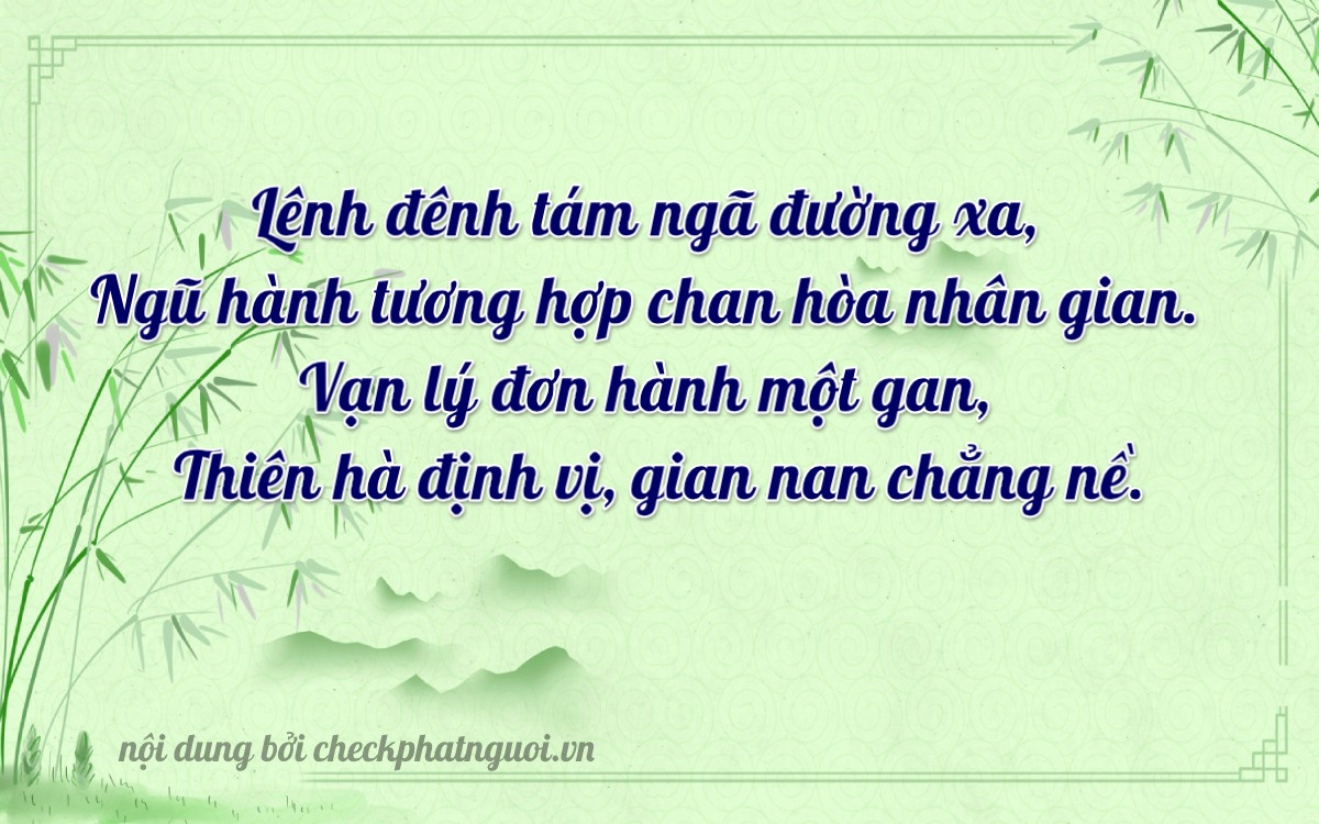 Bài thơ ý nghĩa cho <b>biển số 75F1-27128</b> tại website checkphatnguoi.vn