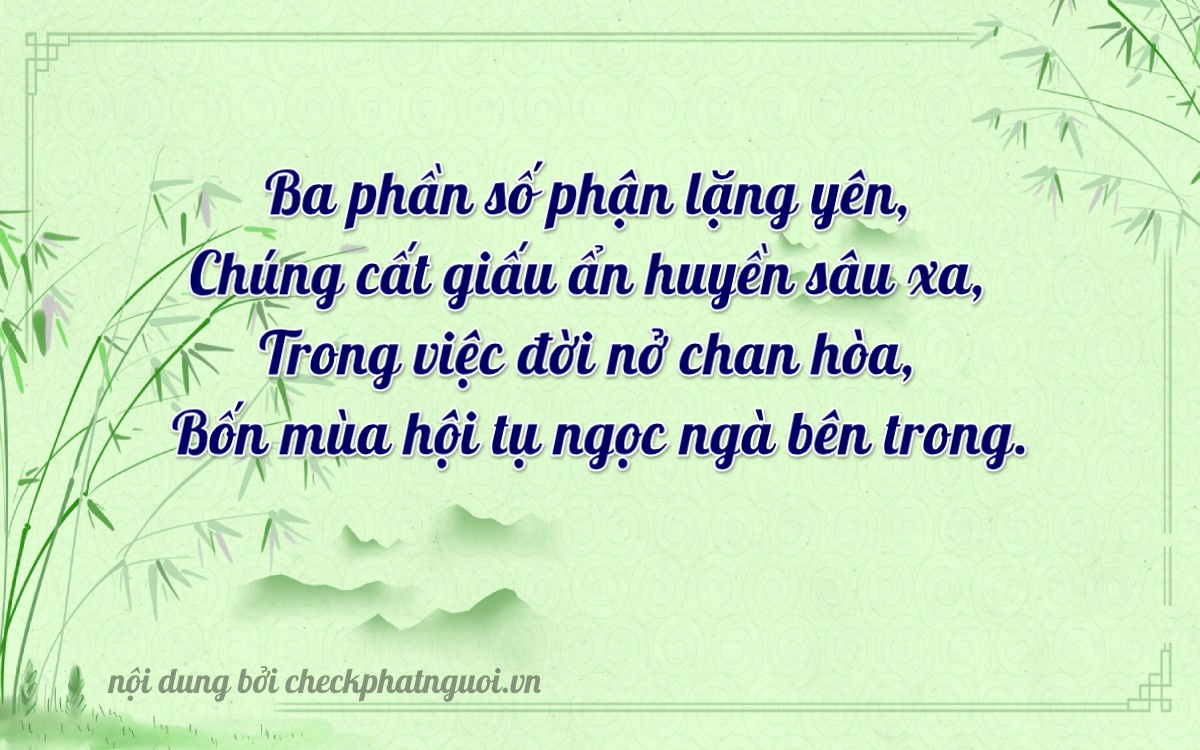 Bài thơ ý nghĩa cho <b>biển số 75F1-30607</b> tại website checkphatnguoi.vn