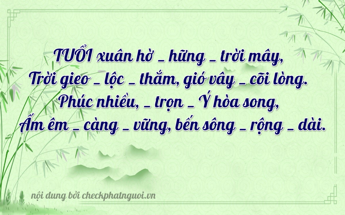 Bài thơ ý nghĩa cho <b>biển số 75F1-35284</b> tại website checkphatnguoi.vn