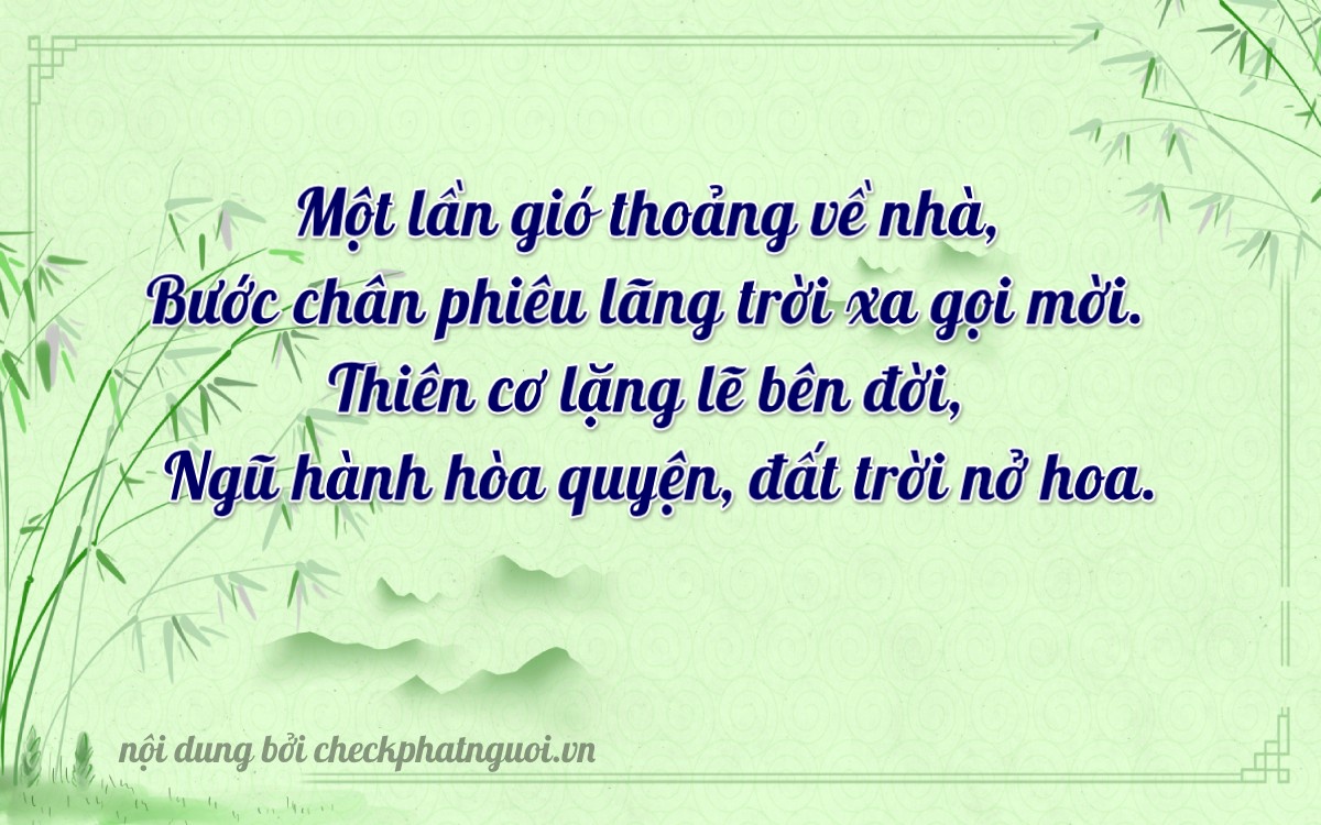 Bài thơ ý nghĩa cho <b>biển số 75F1-46210</b> tại website checkphatnguoi.vn