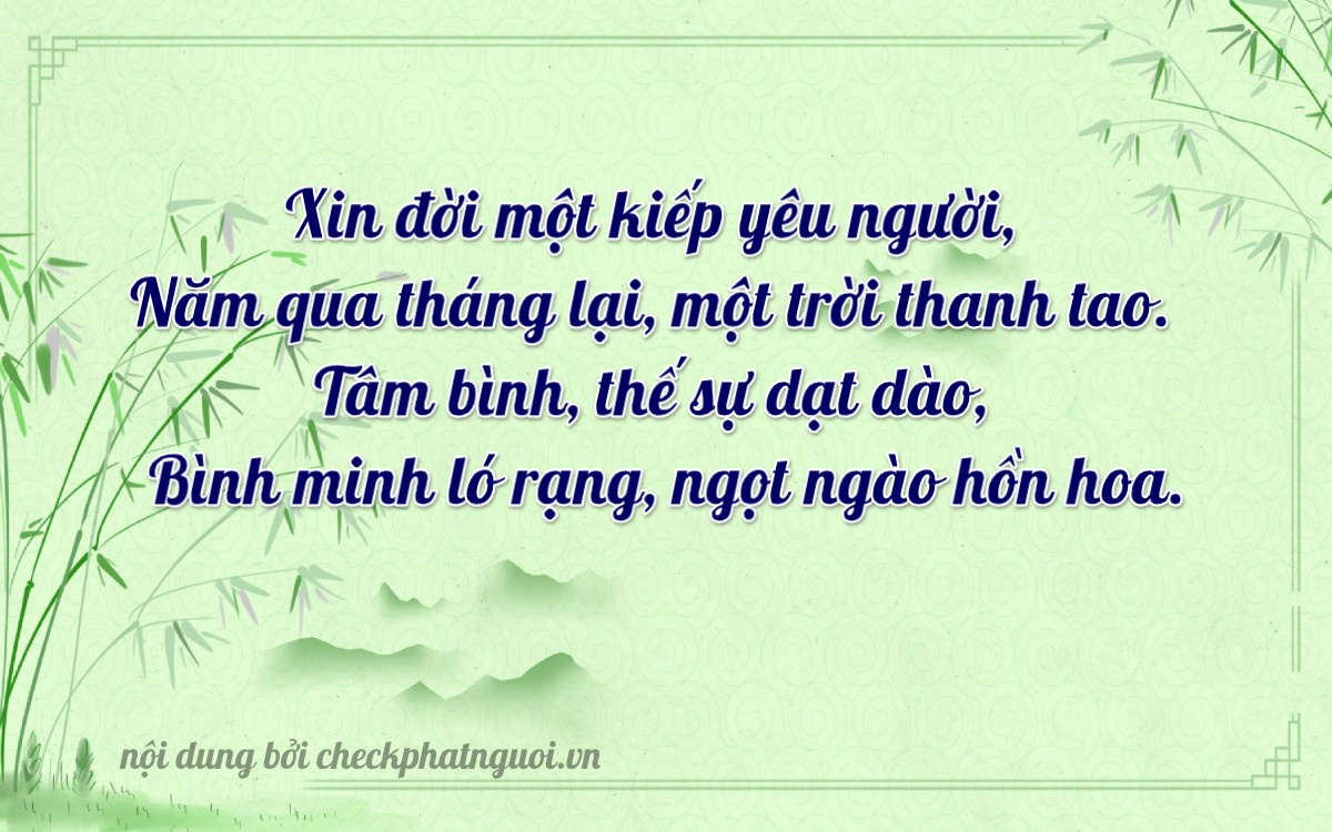 Bài thơ ý nghĩa cho <b>biển số 75F1-47919</b> tại website checkphatnguoi.vn