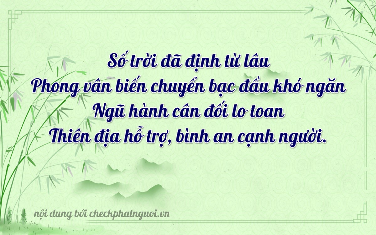 Bài thơ ý nghĩa cho <b>biển số 75F1-48853</b> tại website checkphatnguoi.vn