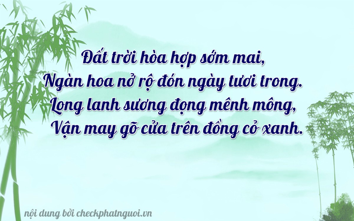 Bài thơ ý nghĩa cho <b>biển số 75F1-49788</b> tại website checkphatnguoi.vn
